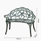 Banc de jardin design "English Rose" Gainsborough